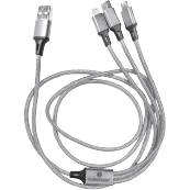 Taft 3 in 1 Nylon Braided Charging Cable