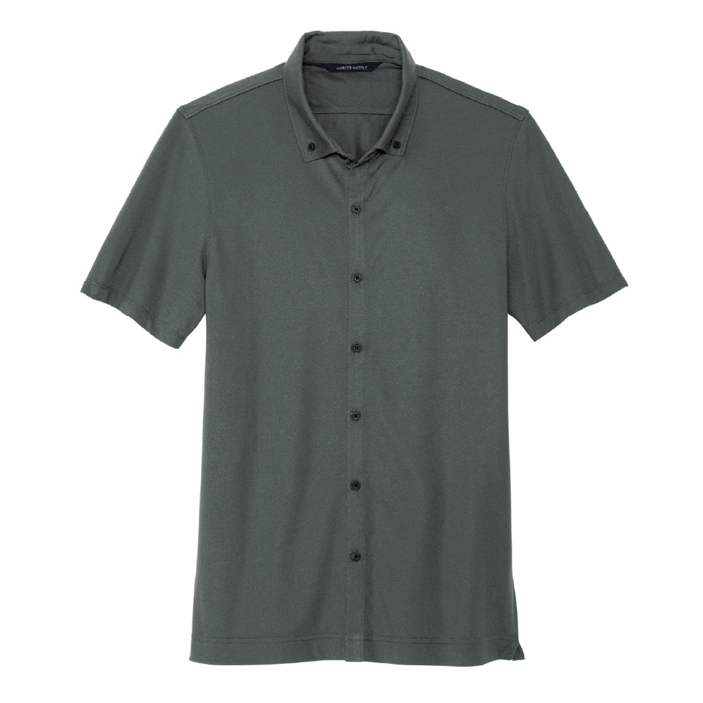 Mercer+Mettle® Stretch Pique Full-Button Polo