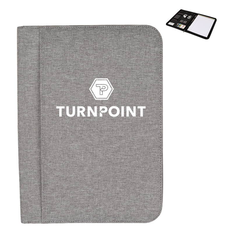 Sterling Zippered Letter Size Padfolio