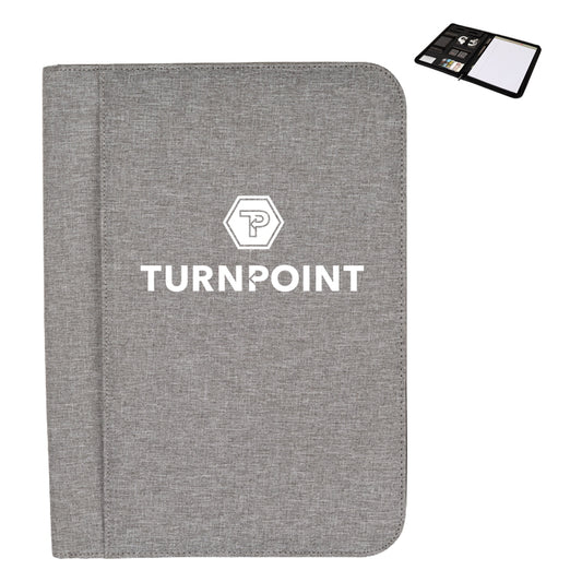 Sterling Zippered Letter Size Padfolio